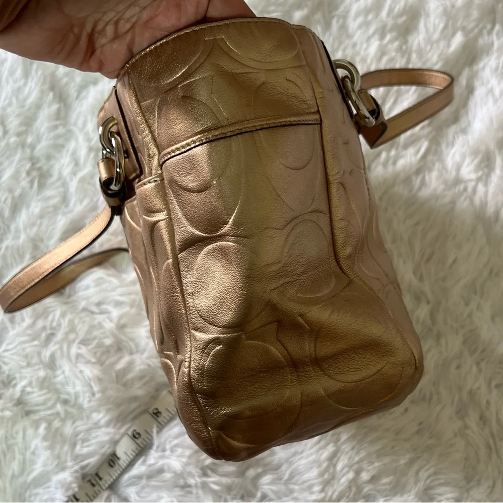 Coach metallic gold